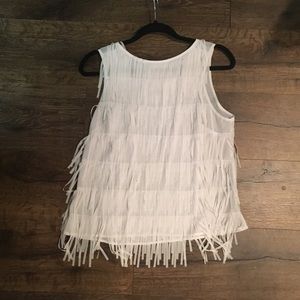 White fringe tank top!